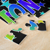 "DALTON"名、おもしろい"ハッピーバースデー" ジグソーパズル (側面)