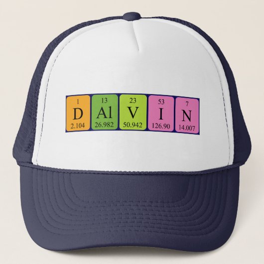 Dalvin定期的なテーブル名hat キャップ (正面)