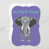 DAMクリエイティブの象の招待状 招待状 (正面/裏面)