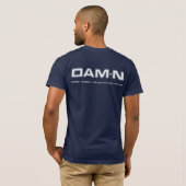 DAM+NネイビーTシャツ Tシャツ (裏面フル)