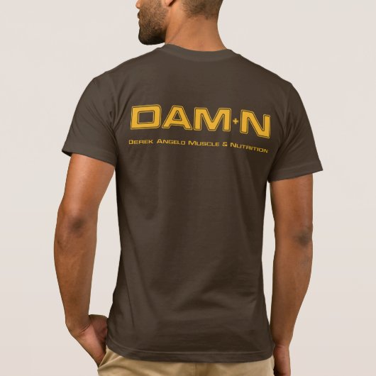 DAM+N Chocolate Gold T-Shirt Tシャツ (裏面)