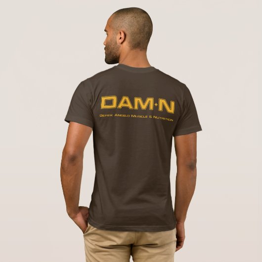 DAM+N Chocolate Gold T-Shirt Tシャツ (裏面フル)