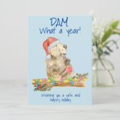 Dam What a Year Beaver 2020クリスマス シーズンカード (スタンド正面)