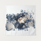 Dama Delicadamente Florada - Ilustración  タペストリー (正面(横))