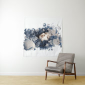 Dama Delicadamente Florada - Ilustración  タペストリー (インサイチュ(横))