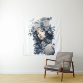 Dama Delicadamente Florada - Ilustración タペストリー (インサイチュ)