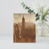 Damaged Photo Effect New York ポストカード (スタンド正面)