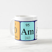 Damari定期テーブル名mug コーヒーマグカップ (正面左)