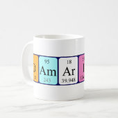 Damarion定期テーブル名mag コーヒーマグカップ (正面左)