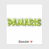Damaris Name Kiwi Design Aufkleber Sticker シール (シート)