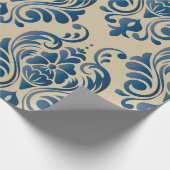 Damascusシームレスなフローラオーナメントパターン ラッピングペーパー (角)