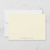 Damaskエレガント RSVPカード（チョコレート/クリーム） 出欠カード (裏面)