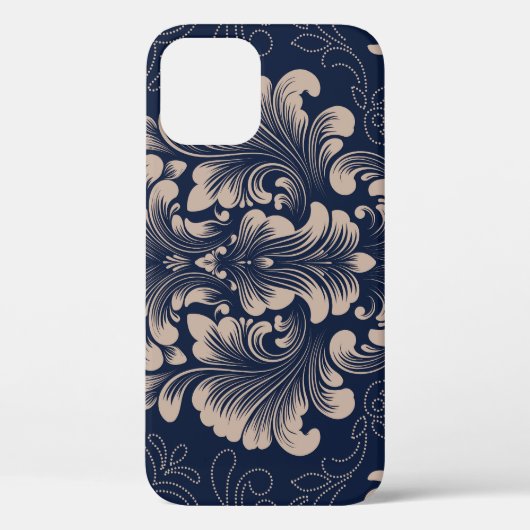 Damaskシクラシカルームレステクスビクトリアンチャ Case-Mate iPhoneケース (裏面)