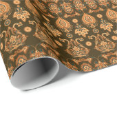 Damaskフローラ:シームレスなヴィンテージスタイル ラッピングペーパー (ロールコーナー)