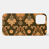 Damaskフローラ：シームレスなヴィンテージスタイル Case-Mate iPhoneケース (裏面 (横))