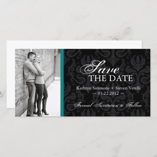 Damask写真Save The Date招待状 セーブザデート (正面/裏面)