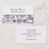 Damask名刺のカラフル任意の色 名刺 (正面/裏面)