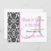 Damask応答はがき インビテーションポストカード (正面/裏面)