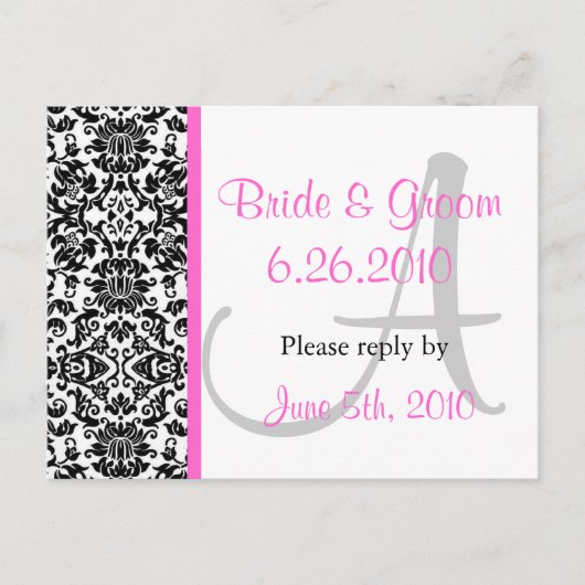 Damask応答はがき インビテーションポストカード (正面)