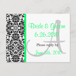 Damask応答はがき インビテーションポストカード