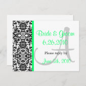 Damask応答はがき インビテーションポストカード (正面/裏面)