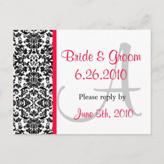 Damask応答はがき インビテーションポストカード