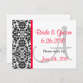 Damask応答はがき インビテーションポストカード (正面/裏面)