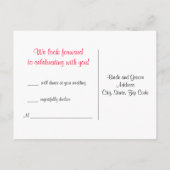 Damask応答はがき インビテーションポストカード (裏面)