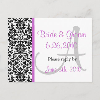 Damask応答はがき インビテーションポストカード