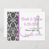 Damask応答はがき インビテーションポストカード (正面/裏面)
