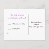 Damask応答はがき インビテーションポストカード (裏面)