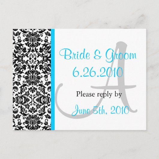 Damask応答はがき インビテーションポストカード (正面)