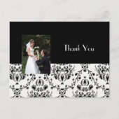 DAMASK結婚式の写真ありがとう ポストカード (正面)
