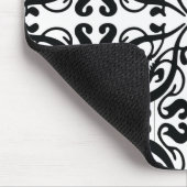 DAMASK – 白黒 マウスパッド (コーナー)