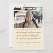 Damask Border Colorful Christmas Photo Sage Green シーズンカード (裏面)