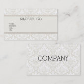 DAMASK BUSINESSCARD 名刺 (正面/裏面)