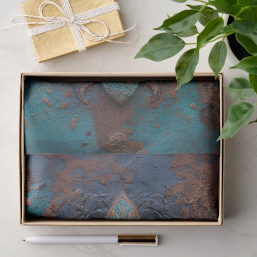 Damask Embossed Fleur-De-Lis Decoupage 薄葉紙 (ギフト)