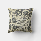 Damask on Cream 結婚's Anniversary Name and Photo クッション (裏面)