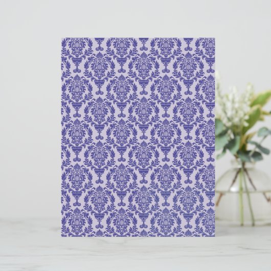 Damask Pattern Paper for crafting (スタンド正面)