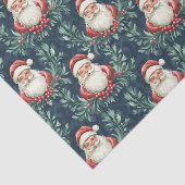 Damask Pattern with Santa Claus Faces 薄葉紙 (詳細)