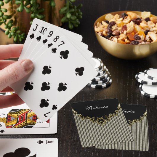 Damask Personalized Playing Cards トランプ (インサイチュ)