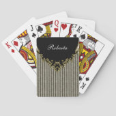 Damask Personalized Playing Cards トランプ (裏面)