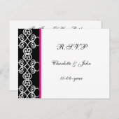 damask rsvo インビテーションポストカード (正面/裏面)
