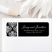 Damask RSVPスタイリッシュ住所 シール (インサイチュ)