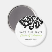damask save date magnet マグネット (正面/裏面)