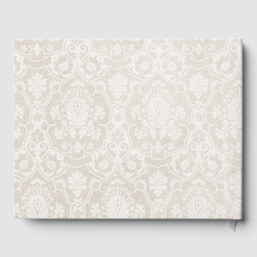 Damask Scrapbook For Wedding Anniversary ゲストブック (裏面)