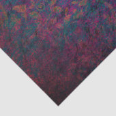 Damask & script elegant purple blue gold 薄葉紙 (詳細)