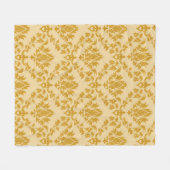 Damask seamless backgroundpattern, abstract, antiq フリースブランケット (正面(横))