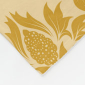 Damask seamless backgroundpattern, abstract, antiq フリースブランケット (角)