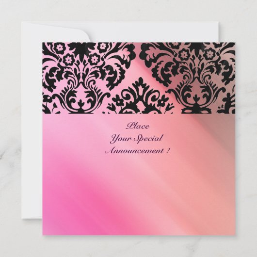 DAMASK-STEIN MONOGRAMM violett Seide 招待状 (裏面)